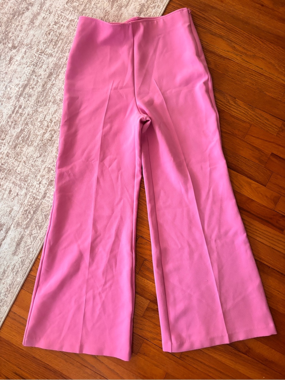 Urban Outfitters Pink Wide Leg High Rise Trouser Pants Size 8